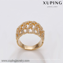 r - 7 xuping fábrica al por mayor de joyas al por mayor en guangzhou 18k anillo de moda chapado en oro para las mujeres